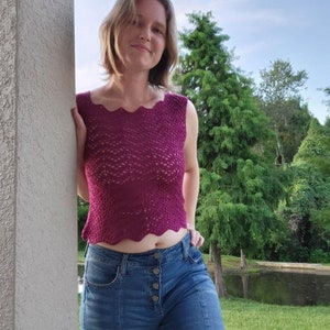 Crochet top WRITTEN PATTERN The Nami Top image 7