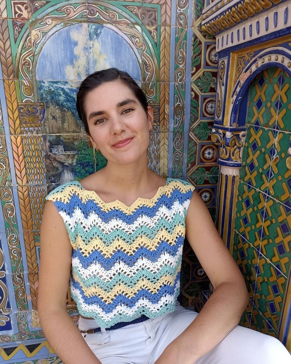 Crochet Lace Top WRITTEN PATTERN | Nami Top | for All Sizes (PDF