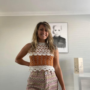 Crochet top WRITTEN PATTRN (Meraki top)