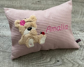 Kissen mit Namen | Namenskissen zur Geburt | Geschenk zur Geburt | Babygeschenk | Kuschelkissen Kinder | Geburtskissen personalisiert