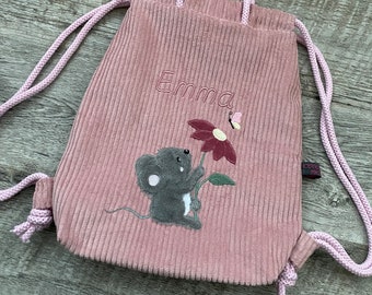 Kindergartenrucksack mit Namen, Kinderrucksack bestickt, personalisierter Kinderrucksack, Rucksack für Kinder, Kinderrucksack mit Namen