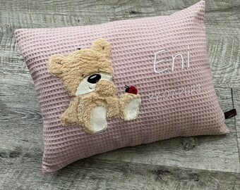 Kissen mit Namen | Namenskissen zur Geburt | Geschenk zur Geburt | Babygeschenk | Kuschelkissen Kinder | Geburtskissen personalisiert