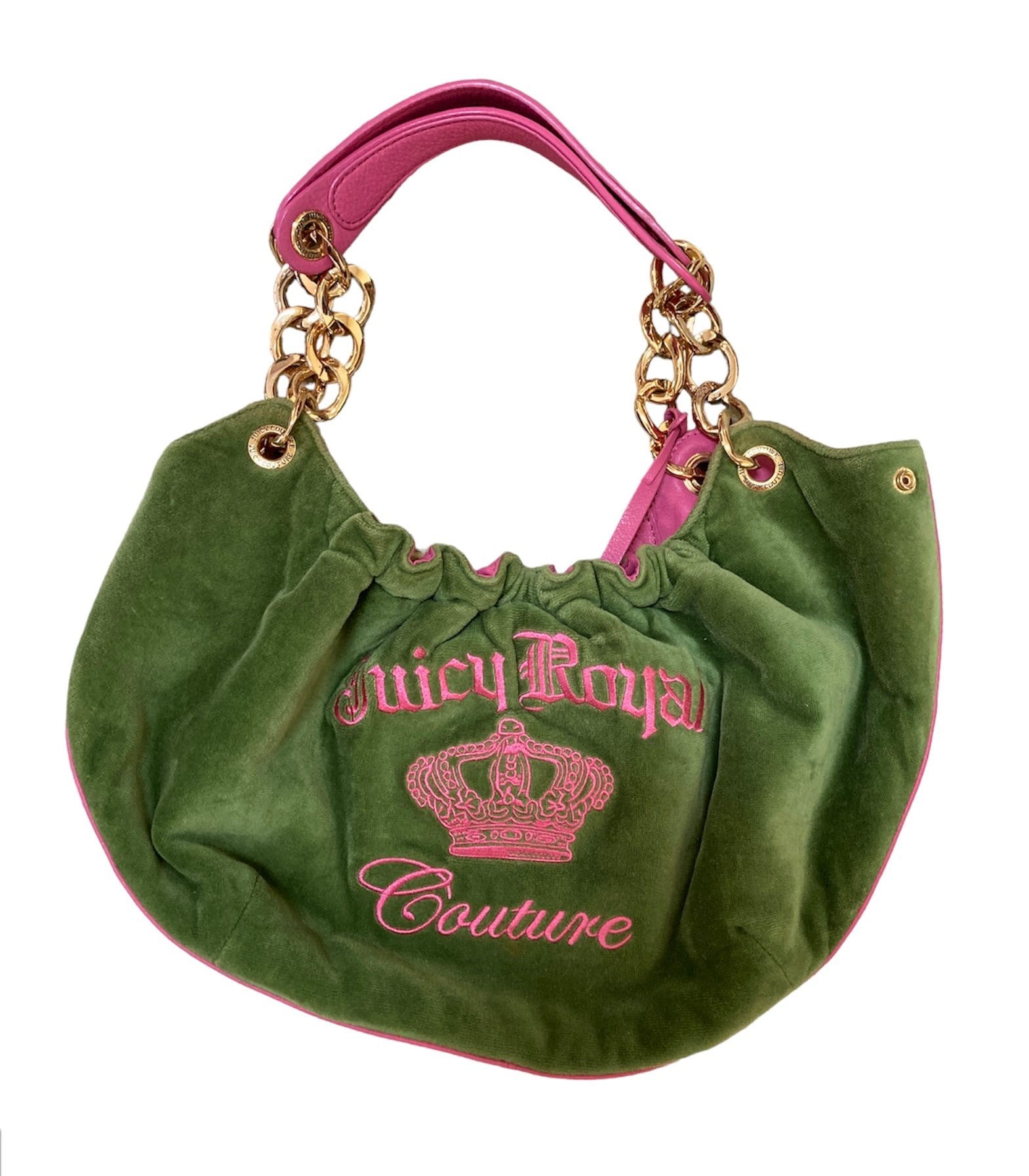 JUICY COUTURE Gothic Status Crown Royal Satchel Purse Black M1866 | eBay