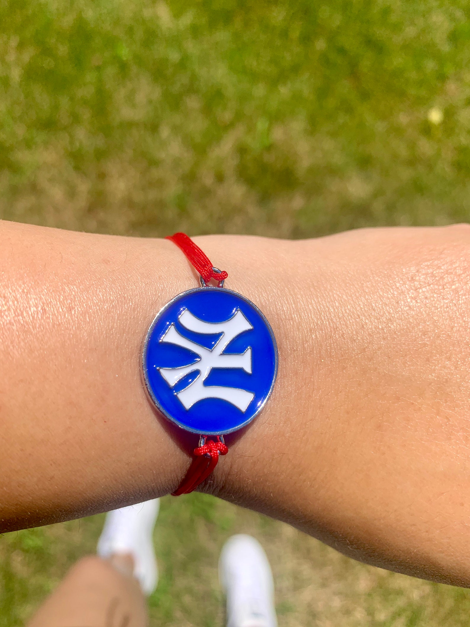 New York Yankees Bracelet, Bracelet for Guys, String Bracelet, Yankees