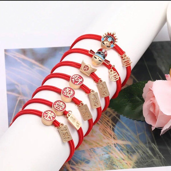 2023 Hot Selling Chinese Zodiac - Lucky Bracelet - Feng Shui Bracelet - Money Bracelet - Red Bracelet - Rope Bracelet and Hair Tie -