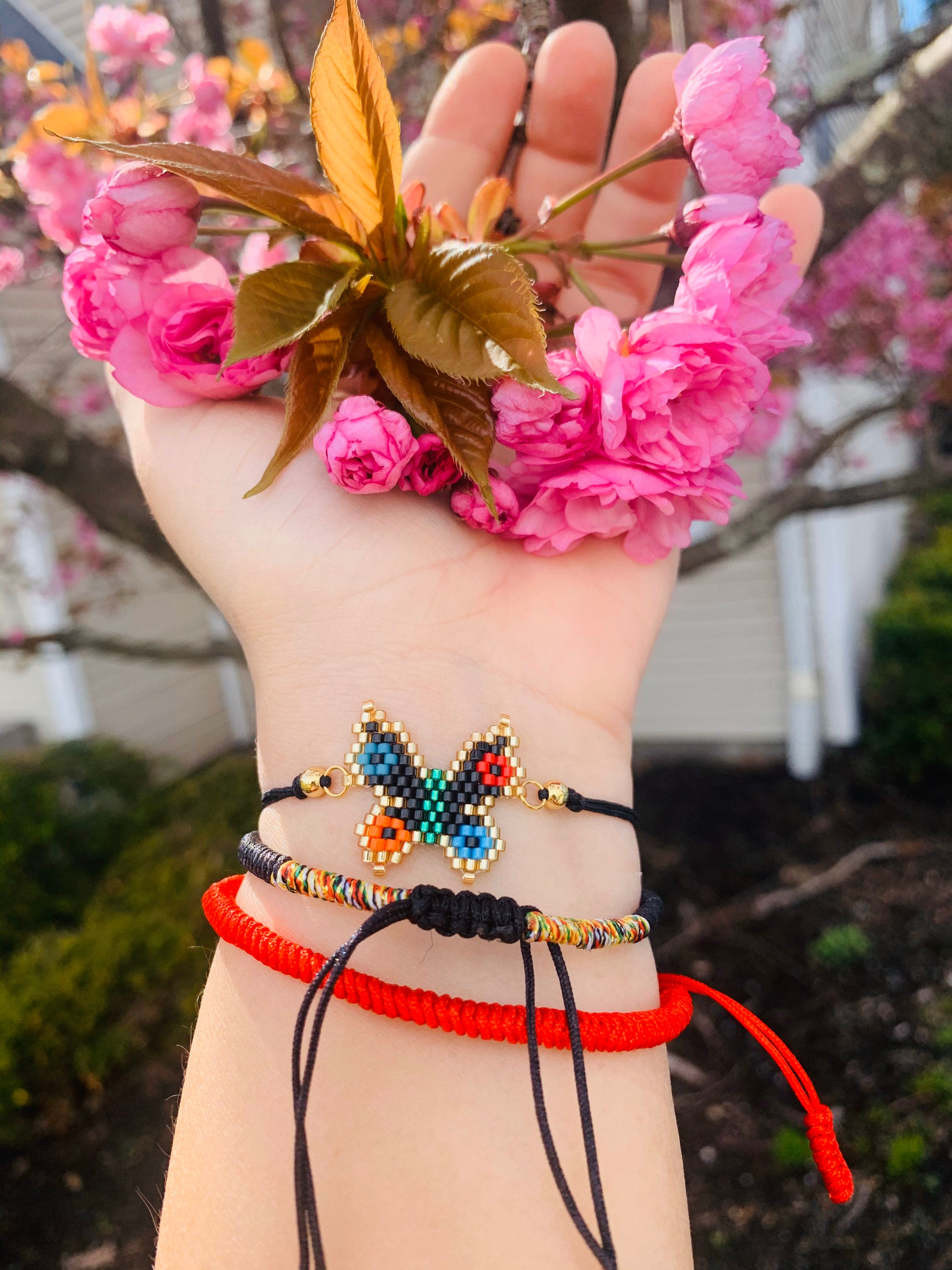Spring Bracelet, Butterfly Bracelet, Nature Jewelry, Spring Outfit