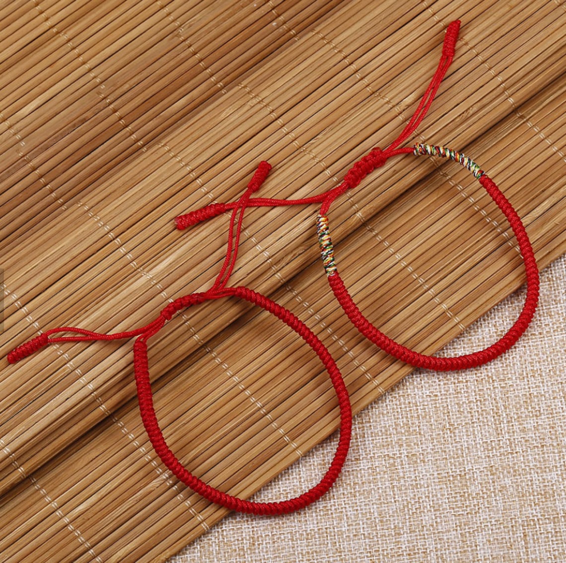 chinese new year red string bracelet