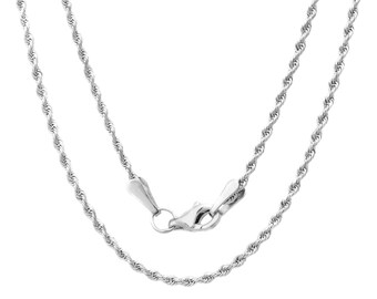アクセサリー 1980's Euro SV925 Rope Chain Necklace Silver Rope Chain Necklaces - Etsy
