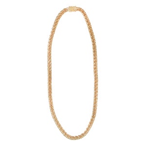 14K Gold 5.9 mm Solid Chino Link Chain Necklace