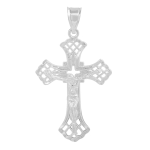 Sterling Silver Crucifix Pendant Necklace