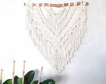 Macrame wall hanging | Natural Color Large Wall hanging | 100% recycled cotton cord