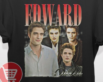 T-shirt vintage Edward Cullen en édition limitée, T-shirt unisexe graphique, T-shirt hommage aux fans rétro des années 90, cadeau pour femme et homme