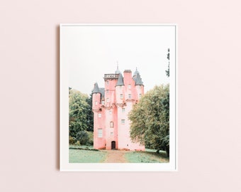 Craigievar Castle, Scotland Travel Photograph, Digital Download