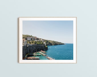 Sorrento Bay, Italy Travel Photograph, Digital Download