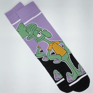 Squidward Novelty Socks