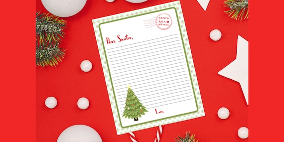 Letter to Santa Santa Letter Kids Letter to Santa Printable