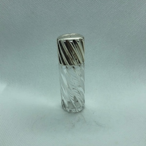 Sampson Mordan Victorian silver perfume scent bottle twist glass rare