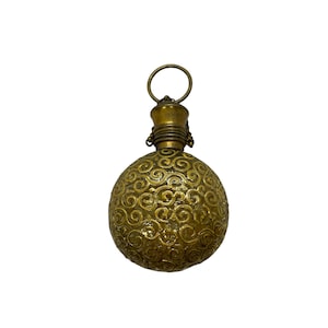 Antique Victorian Moser Gilt Scent Perfume Bottle
