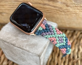 Macrame apple watch band discount
