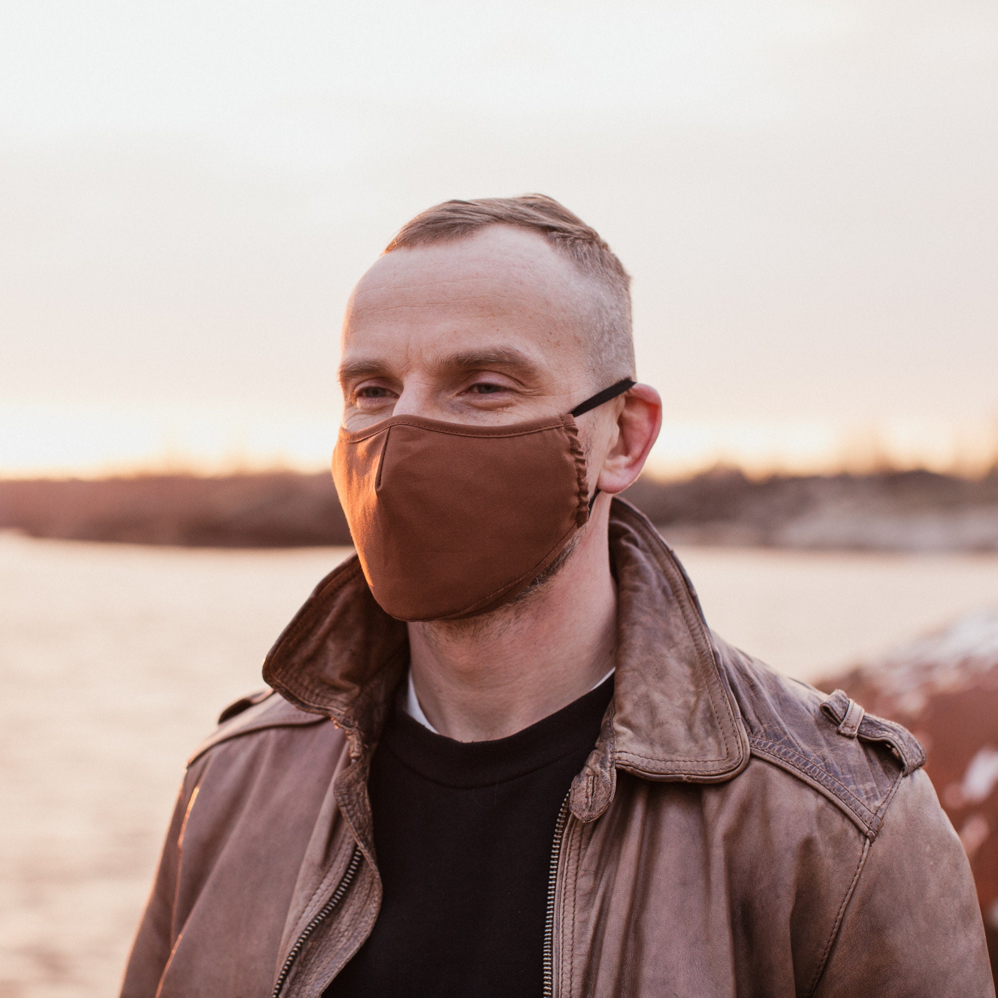 Men Face mask with filter pocket Organic Cotton Washable Face Etsy