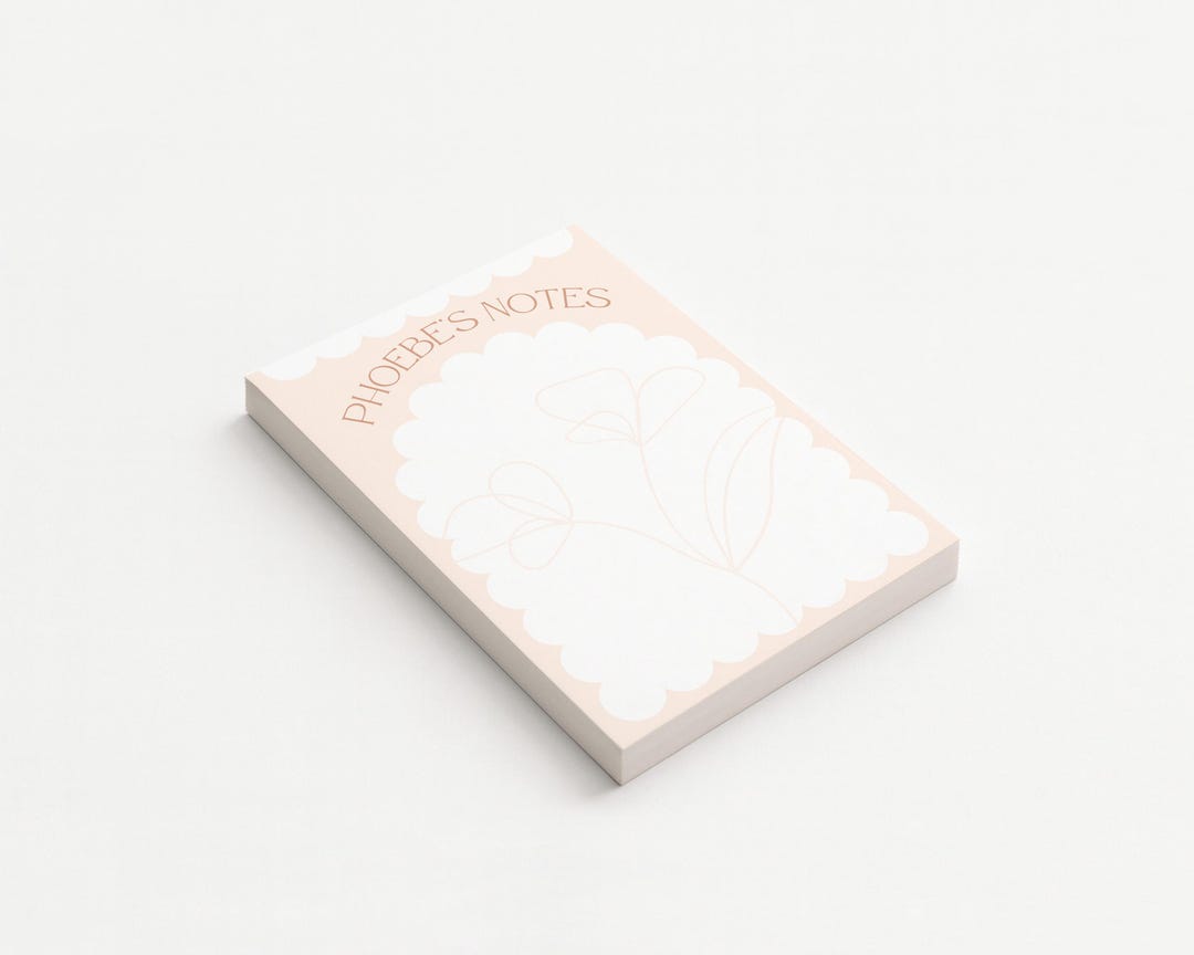 Personalised Notepad | Custom Name Design | 30/50/75/100 Sheets | 7 ...