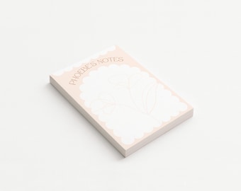 Personalised Notepad | Custom Name Design | 30/50/75/100 Sheets | 7 Pastel Colour Options