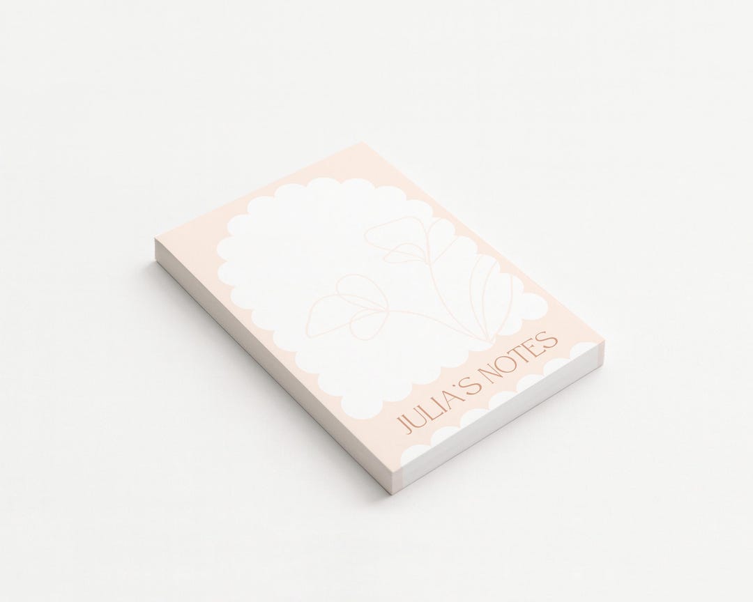 Personalised Notepad | Custom Name Design | 30/50/75/100 Sheets | 7 ...