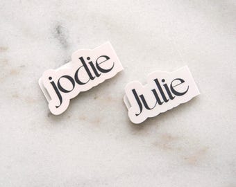 Personalised Magnetic Bookmark | Custom Name Design | Book Lovers Gift | Ivory Design