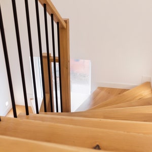 Plain Rectangular Solid Oak Wood Handrail for Stair and Railing ...