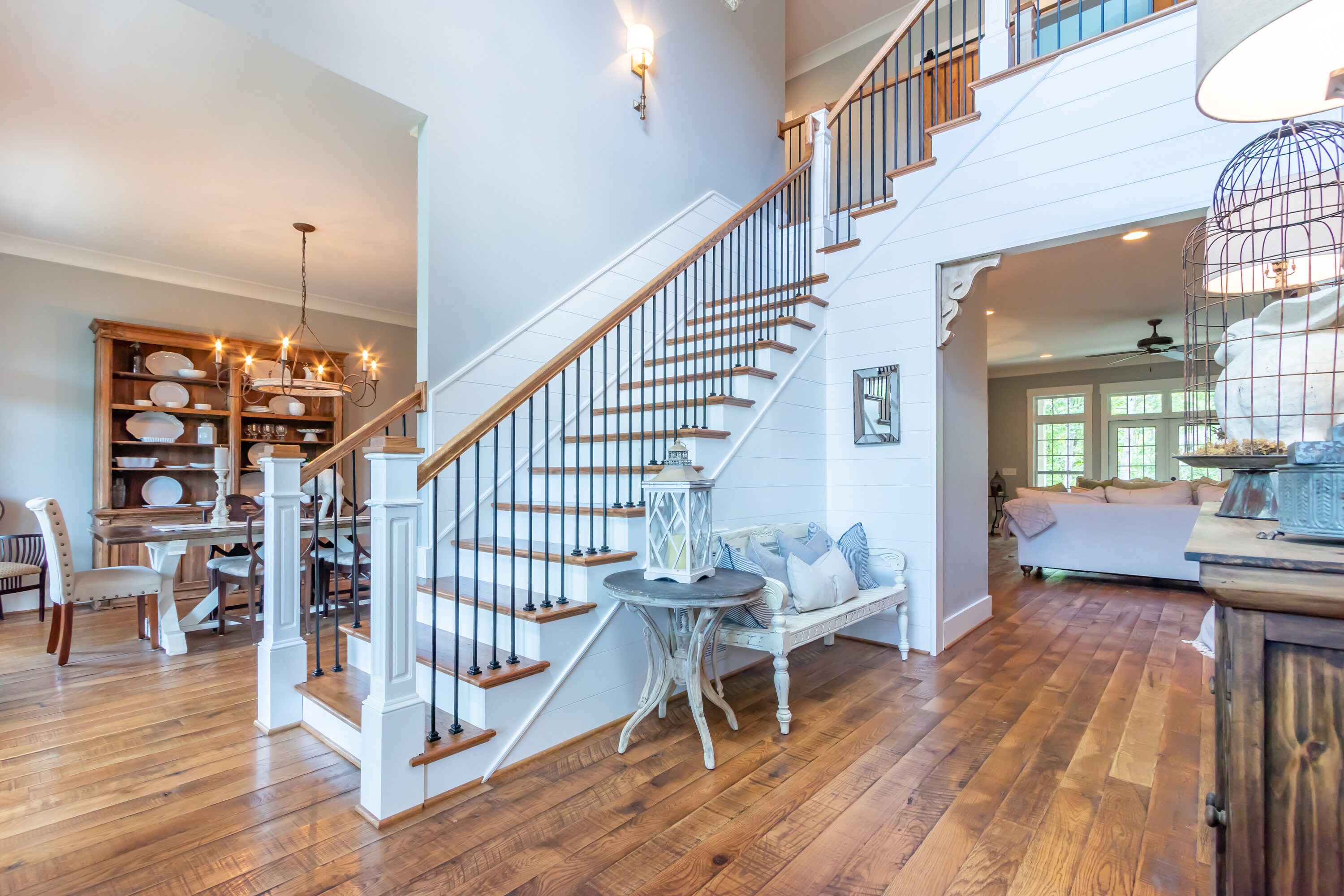 Wooden Railing Staircase Rails- 6910 Traditional Style Stair Rails for ...