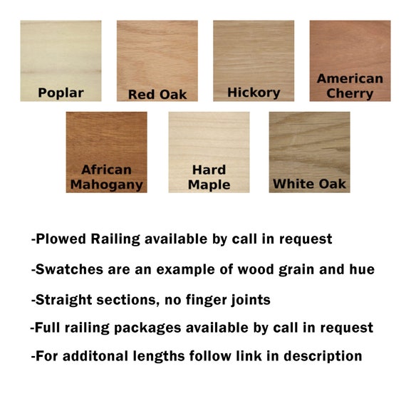 White Oak Stair Handrail Modern Style Hardwood 6084 Contemporary Style  Maple/red Oak/poplar Stair Handrail-american Made Stair Railing 