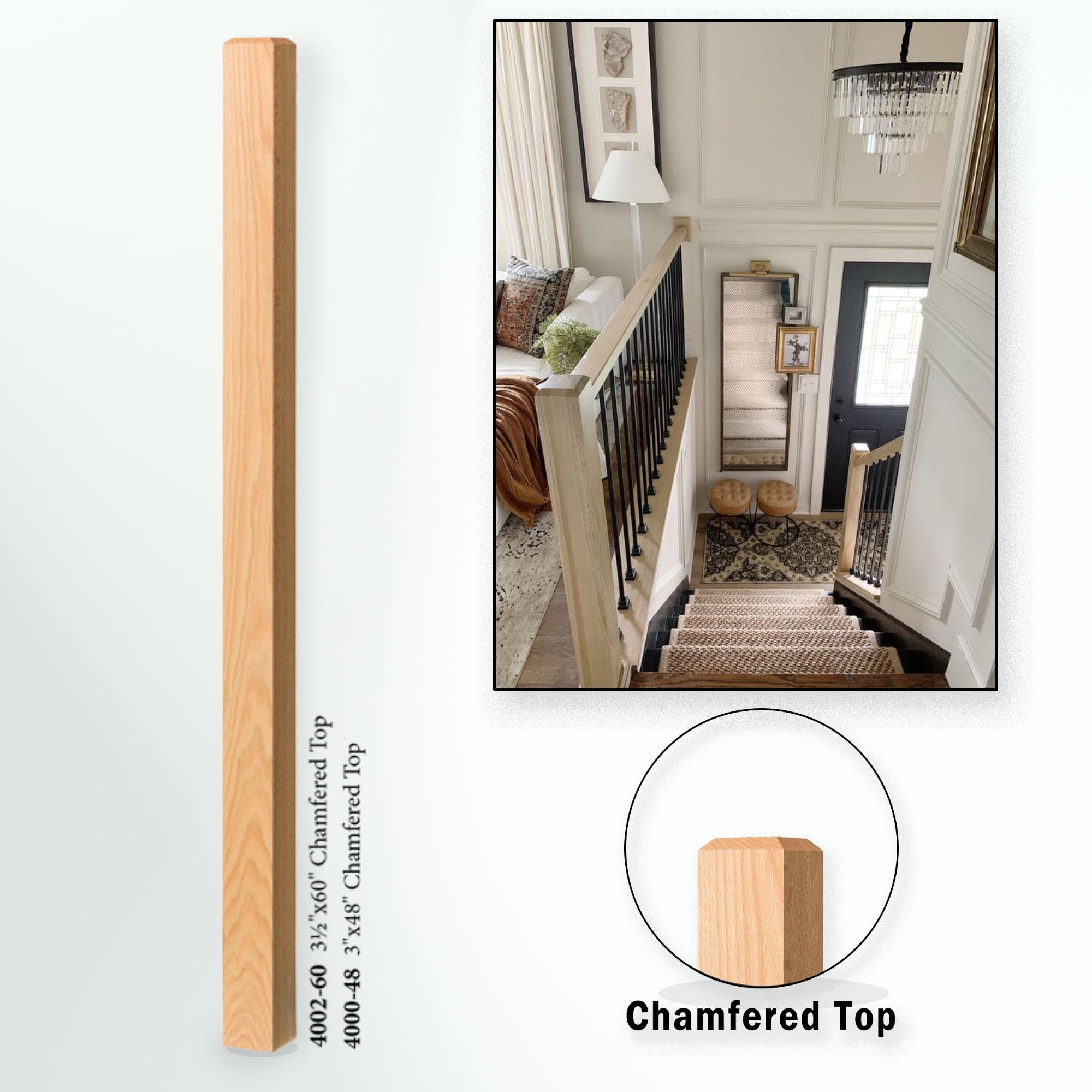 Barreau d'escalier en bois pour l'extérieur | Tourné 1-3/4 x 39 po