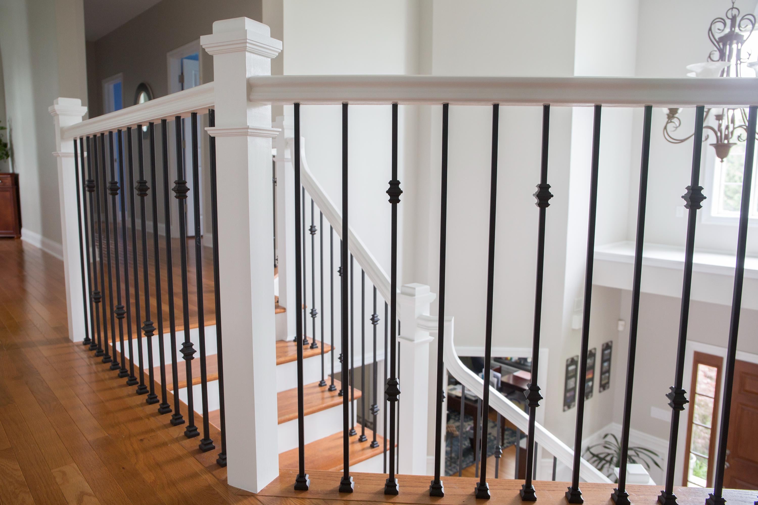 Black Iron Stair Baluster: Modern 1/2