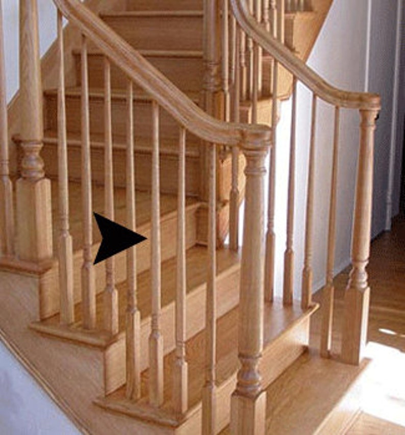 Plain Tapered Stair Baluster 1.25 Colonial Red Etsy