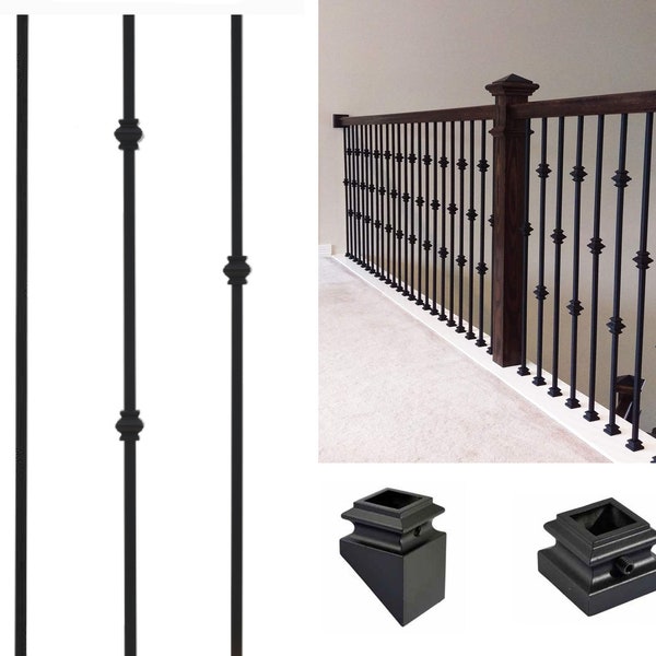 Rod Baluster Railing Black Railing Spindles - Etsy