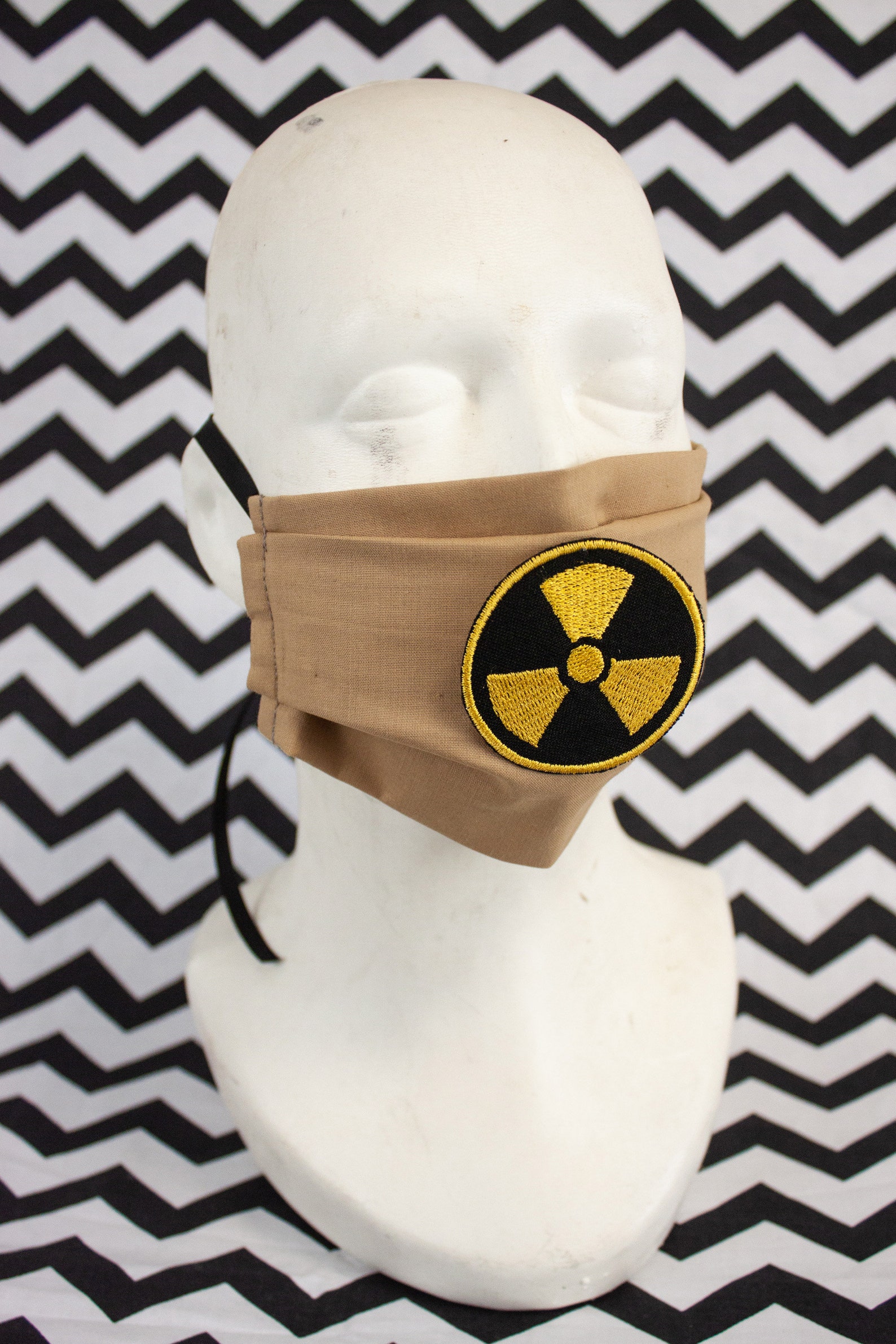 Radioactivity Face Mask Radioactive Sign Sew On Mask Etsy