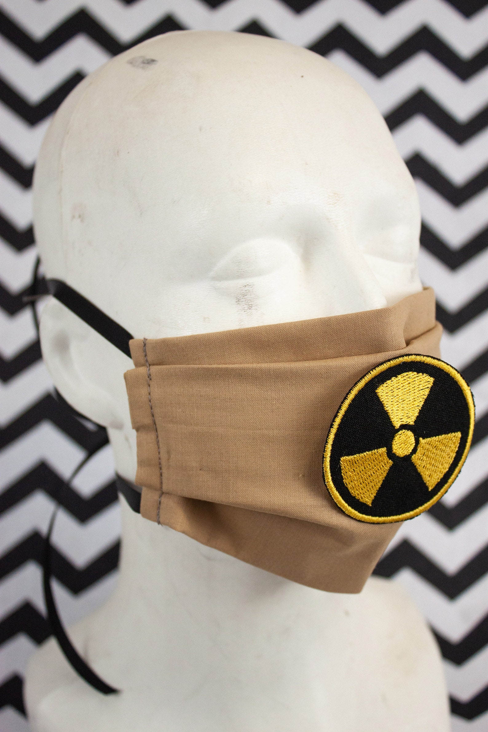 Radioactivity Face Mask Radioactive Sign Sew On Mask Etsy