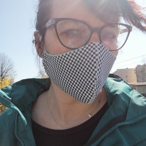 100% cotton 3 layer washable mask