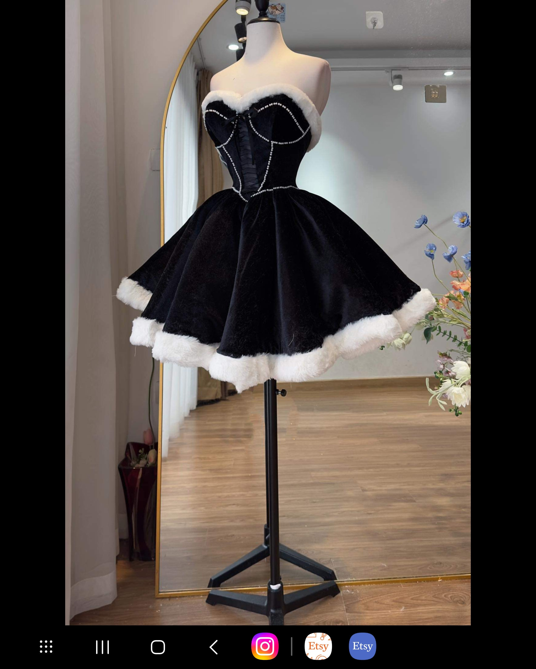 white christmas dresses 2023 Love Actually Christmas Costume Dress with Cape Adults ACcosplay, L / Only Dress