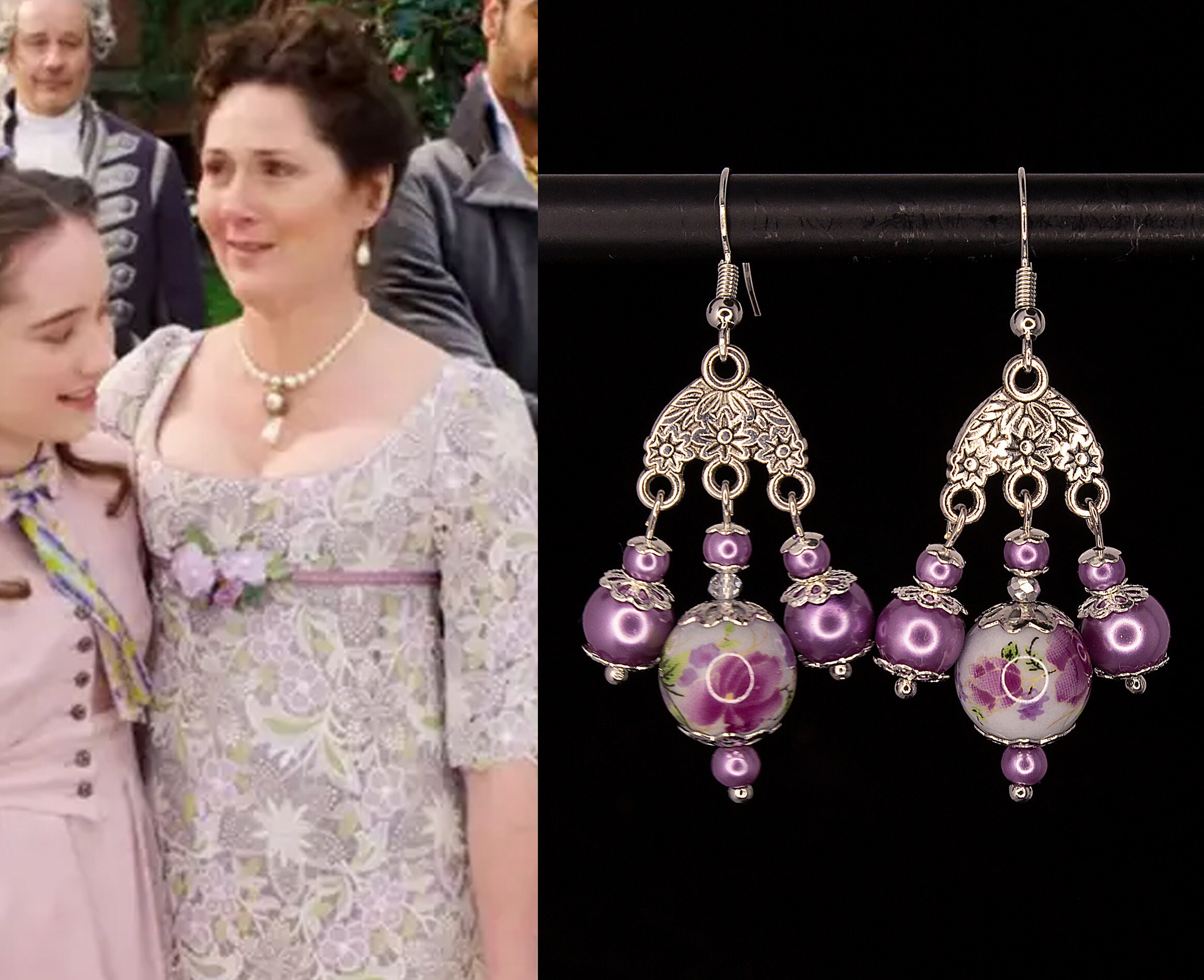 BRIDGERTON INSPIRED EARRINGS Handmade high quality earrings Etsy