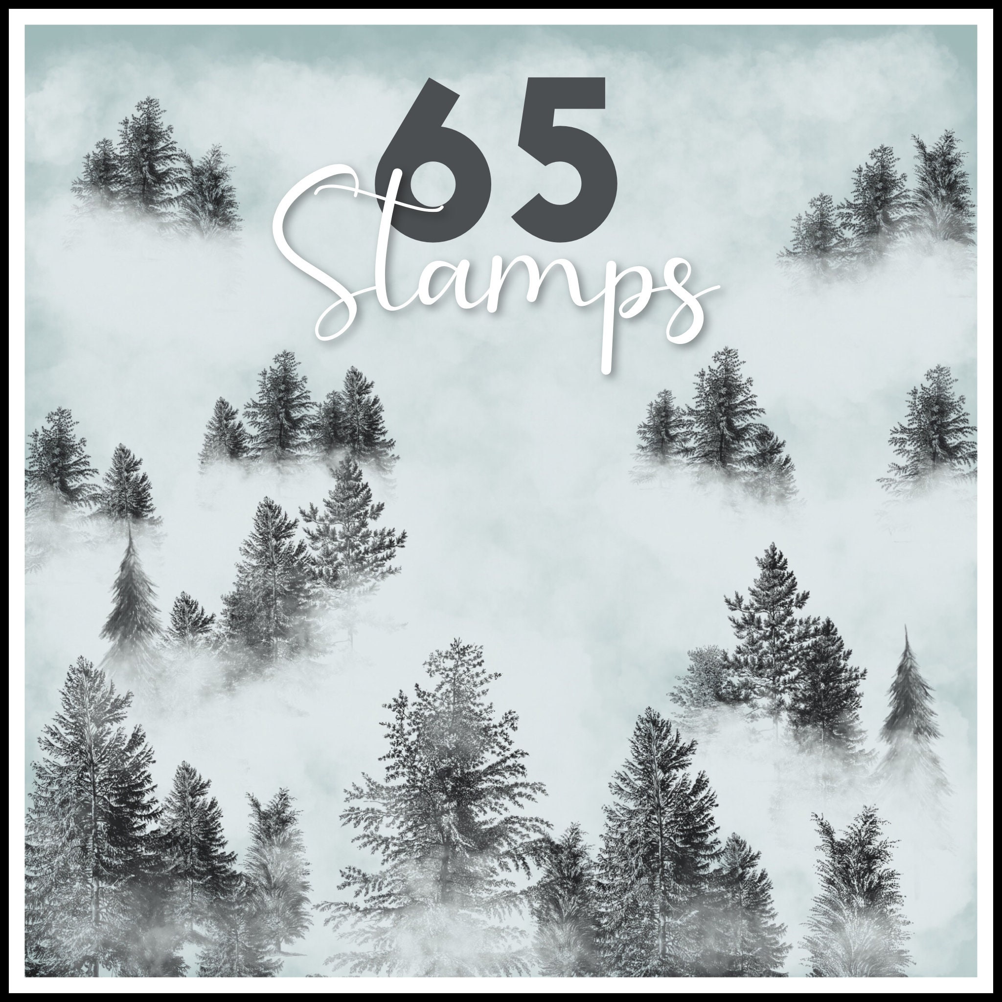 65 Tree Stamp Brushes for Procreate, Procreate Tree Brushes, Nature ...