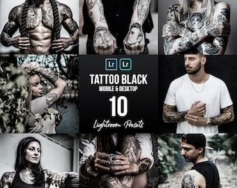 10 Mobile LIGHTROOM Presets, Tattoo Lifestyle Preset, Desktop Presets Blogger, Dark Lightroom Preset, Tattoo Black Instagram