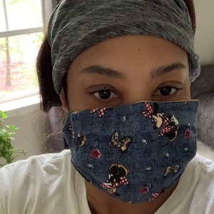Protective Face Mask. Reusable and Washable Fabric Face Mask with Filter Insert and nose wire. Made in USA.