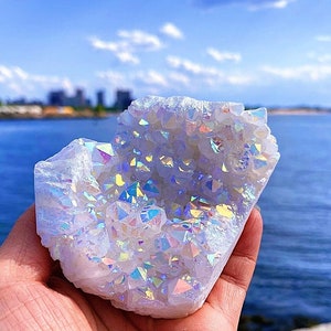 Angel Aura Quartz Cluster