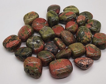 Tumbled Unakite Jasper Stone