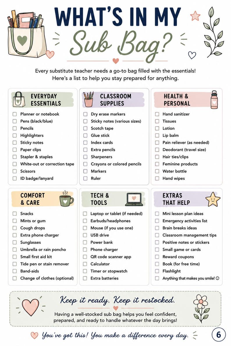 Ultimate Substitute Teacher Planner & Survival Guide image 5