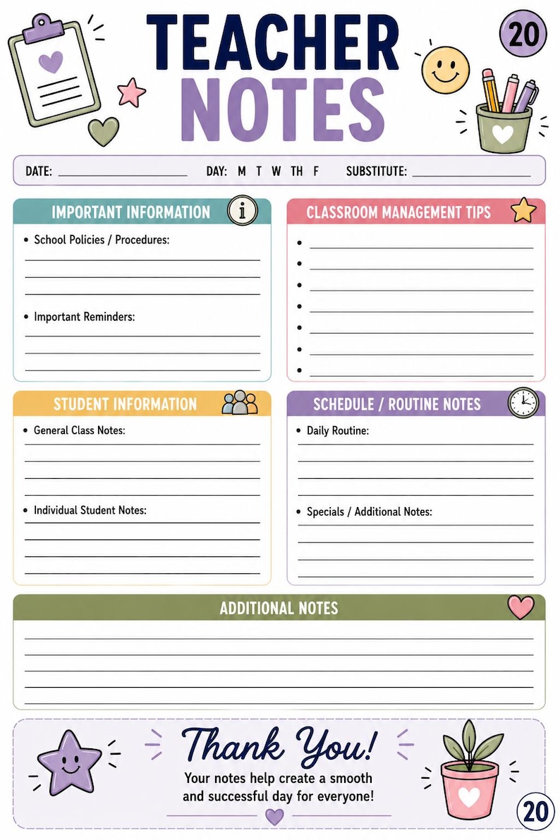Ultimate Substitute Teacher Planner & Survival Guide image 7
