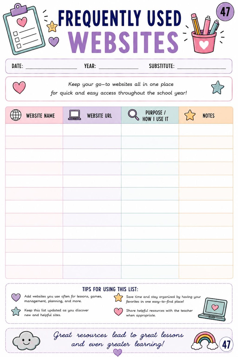Ultimate Substitute Teacher Planner & Survival Guide image 17