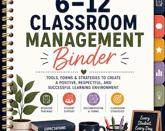 Ultimate 6-12 Classroom Management Binder | Middle & High School Printable | Instant Download | Substitute Teacher