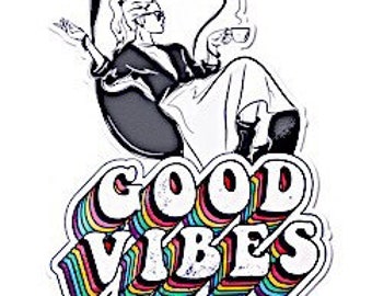 Good Vibes Vinyl Sticker